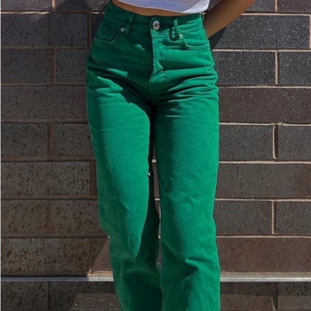 New Emerald green emmiol boyfriend jeans